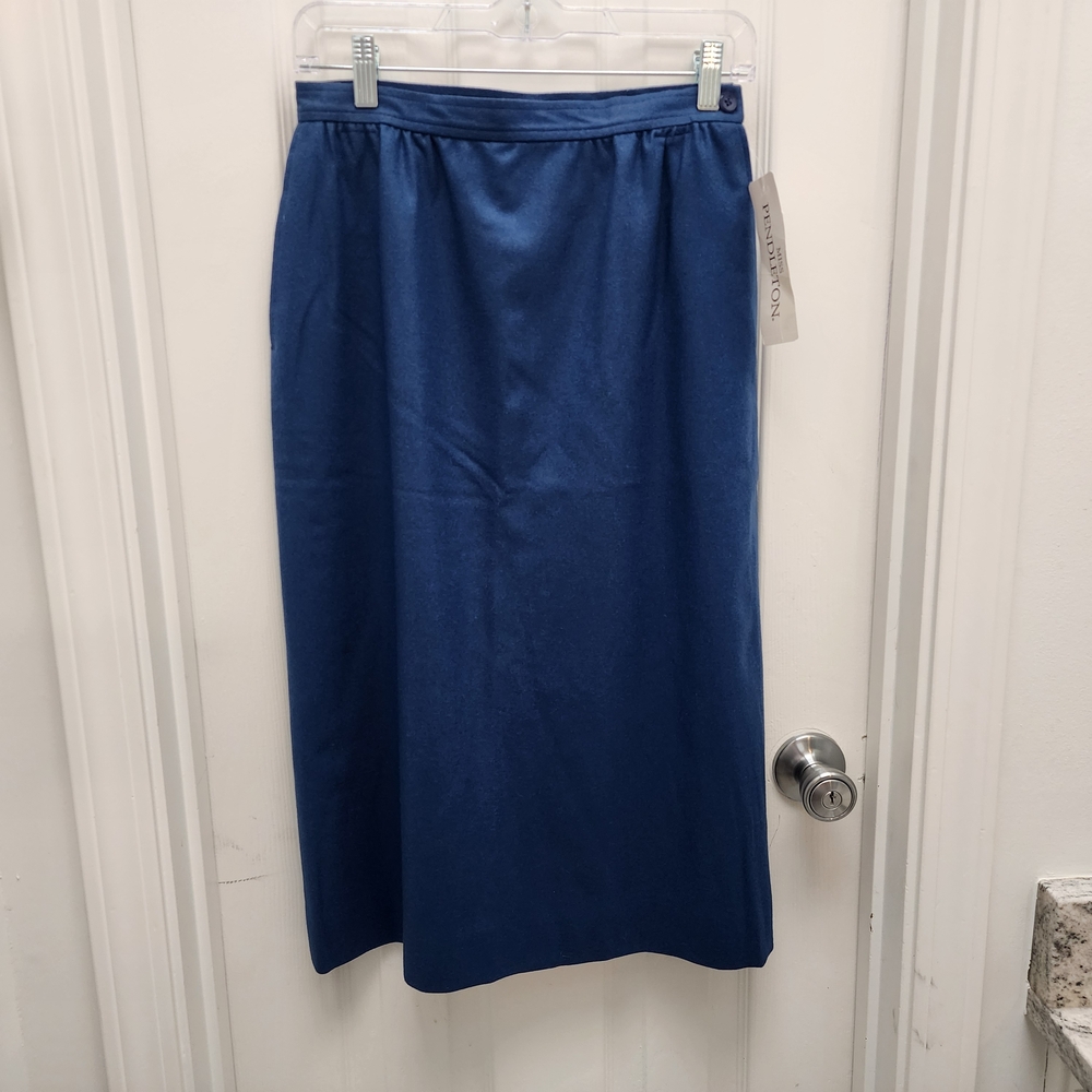 Miss Pendleton Midi Skirt, 100% Virgin Wool, Sz 10 NWT, Made In USA